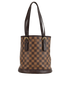 Bucket Tote, &pound;795, Handbags, Brown, Canvas, Back view